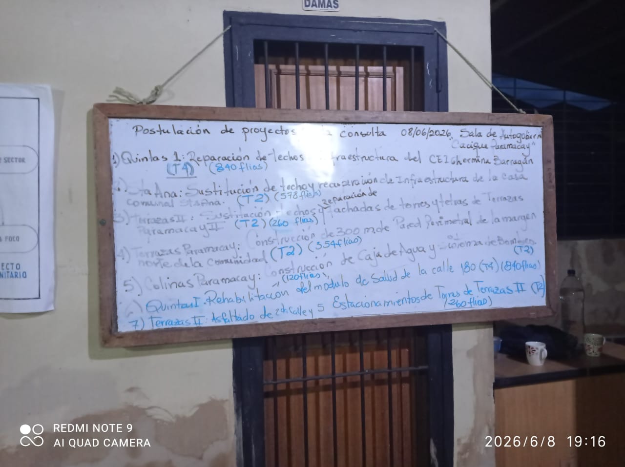 SALA DE COORDINACIÓN DEL CIRCUITO COMUNAL "CACIQUE PARAMACAY" APROBÓ LOS SIETE PROYECTOS COMUNITARIOS PARA LA SEGUNDA CONSULTA NACIONAL 2026.